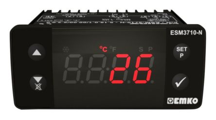 Emko ESM Panel Mount Temperature Control Module, 76x34.5x71mm 1 Input, 1 Output Relay, 230 V ac Supply Voltage On/Off [ESM-3710-N.5.11.0.1/00.00/2.0.0.0]; 285-7484