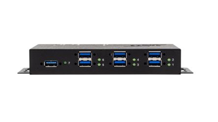 Exsys 7 Port USB 3.2 USB A, USB B  Hub, USB Bus Powered, 178.60 x 59.90 x 25.45mm [EX-1517HMVS]; 285-7501