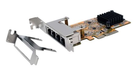 Exsys 4 Port PCIe Ethernet, PCIe x4 Network Card, 10/100/1000Mbit/s [EX-6074-3]; 285-7509