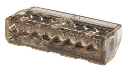 Ideal Industries Push in connectors Series Connector, 8-Way, 32A, 4mm² Wire, Push-In Termination [30-090]; 285-7538