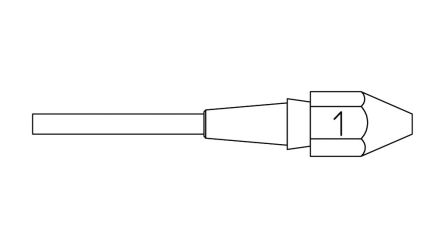 Weller 1 T0051325 Desoldering Nozzle [T0051325999]; 285-7613