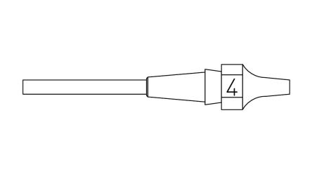 Weller 1 XDSL Desoldering Nozzle for use with DSX120, WXDP120, WXDV120 Desoldering Irons [T0051326299]; 285-7614