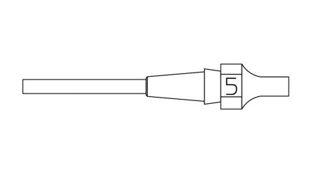 Weller 1 XDSL Desoldering Nozzle for use with DSX120, WXDP120, WXDV120 Desoldering Irons [T0051326399]; 285-7615