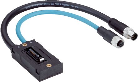 SICK Male 17 way M12 to Female 4 way M12 Connector & Cable, 250 mm, 300 mm [NANSX-AAACAEZZ1]; 285-8890