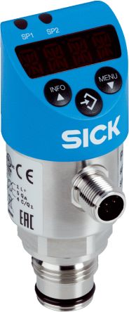 SICK PBS2 Series Pressure Switch, 0bar Min, 4bar Max, PNP/NPN Output, Gauge Reading [PBS2-RB4X0SF2FSDNMA0Z]; 285-8916