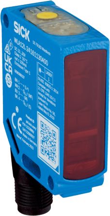 SICK Retroreflective Photoelectric Sensor, Rectangular Sensor, 11 m Detection Range IO-LINK [WLA12L-24162830A00]; 285-9098