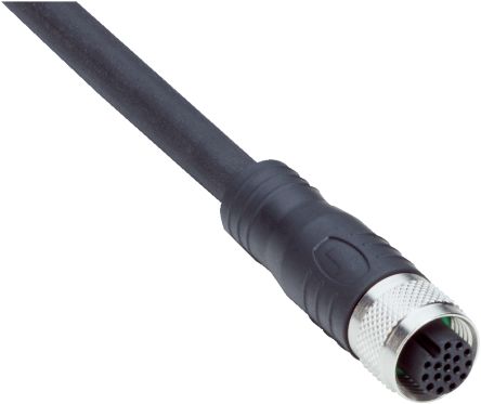 SICK Straight Female 17 way M12 to Unterminated Connector & Cable, 2m [YF2A2D-020UV2XLEAX / 2114287]; 285-9167