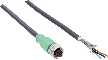 SICK Straight Female 5 way M12 to Straight Unterminated Connector & Cable, 10m [YF2Z15-100UE1XLEAX / 6042565]; 285-9187