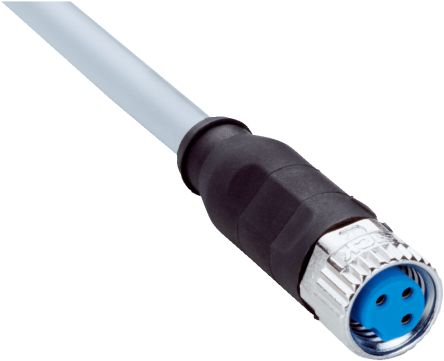 SICK Straight Female 3 way M8 to Straight Unterminated Connector & Cable, 15m [YF8U13-150VA1XLEAX / 2095886]; 285-9194