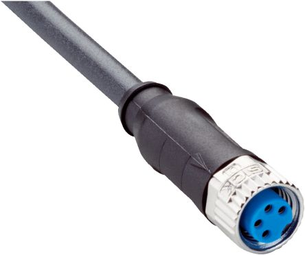 SICK Straight Female 4 way M8 to Unterminated Connector & Cable, 15m [YF8U14-150UA3XLEAX / 2095580]; 285-9199