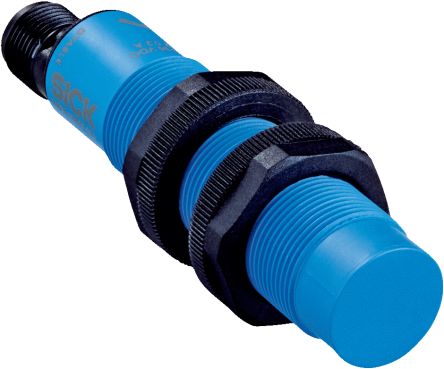 SICK Capacitive Threaded Barrel Proximity Sensor, M18, 12 mm Detection, 10 → 36 V dc [CMB18-12NPPEC0SA00]; 285-9399
