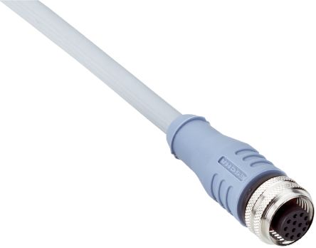 SICK Straight Female 12 way M12 to Unterminated Connector & Cable, 10m [DOL-1212-G10MAS01]; 285-9449