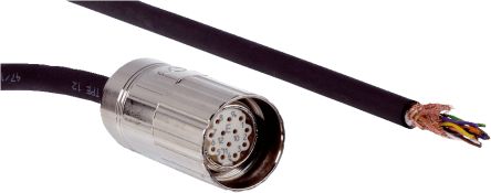 SICK Straight Female 12 way M23 to Unterminated Connector & Cable, 10m [DOL-2312-G10MMA1]; 285-9460