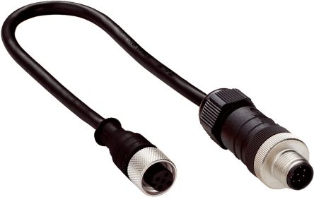 SICK Straight Female 5 way M12 to Straight Male 8 way M12 Connector & Cable, 250mm [DSL-1285GM25034KM1]; 285-9479