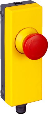 SICK ES11 Series Turn Release Emergency Stop Push Button, Panel Mount, 22mm Cutout, 2NC, IP65 [ES11-SA1A4 / 6051327]; 285-9492