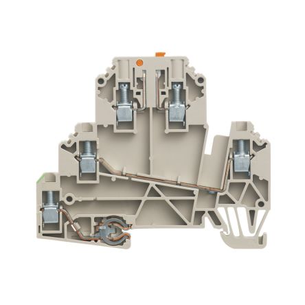 Weidmüller 1247420000 WDK Series Dark Beige, 2.5mm², 3-Level, Screw Termination, ATEX, IECEx [1247420000]; 286-0035
