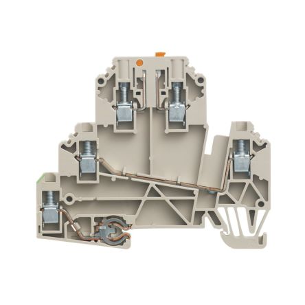 Weidmüller 1247430000 WDK Series Dark Beige, 2.5mm², 1-Level, Screw Termination, ATEX, IECEx [1247430000]; 286-0037