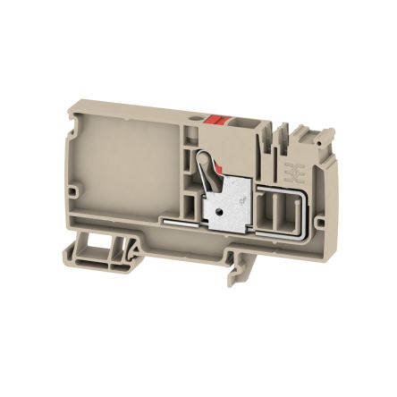 Weidmüller 1988190000 AAP Series Dark Beige, 10mm², 1-Level, Push In Termination, ATEX, IECEx [1988190000]; 286-0070