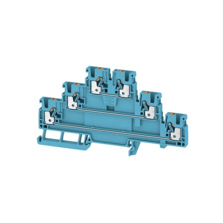 Weidmüller A2T Series Dark Beige, 2.5mm², 3-Level, Push In Termination, ATEX, IECEx [2428520000]; 286-0075