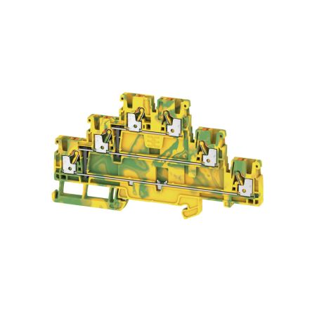 Weidmüller 2428550000 A3T Series Dark Beige, 2.5mm², 3-Level, Push In Termination, ATEX, IECEx [2428550000]; 286-0080