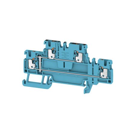 Weidmüller 2471450000 A2T Series Blue, 1.5mm², 2-Level, Push In Termination, ATEX, IECEx [2471450000]; 286-0123