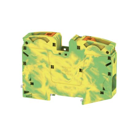 Weidmüller 2551520000 A2C Series Green/Yellow, 35mm², 1-Level, Push In Termination, ATEX, IECEx [2551520000]; 286-0147