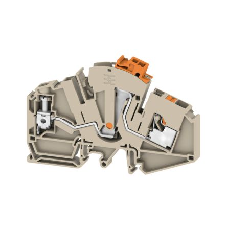 Weidmüller 2710110000 HTTB Series Dark Beige, 6mm², 1-Level, Screw Termination, ATEX, IECEx [2710110000]; 286-0170