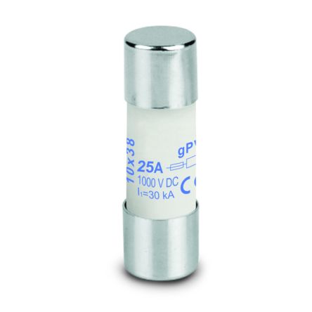 Weidmüller 25A Slow-Blow Ceramic Cartridge Fuse, 10 x 38mm [2827990000]; 286-0189
