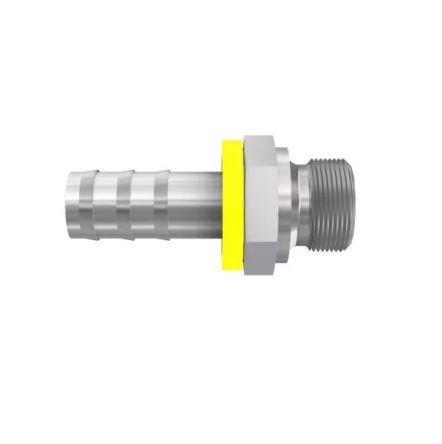 Parker Crimped Hose Fitting 1/4 in Hose, 3D982-4-4 [3D982-4-4]; 286-0717