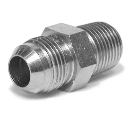 Parker Crimped Hose Fitting 37° Flare Male to NPT Male, 4FMTXS [4FMTXS]; 286-0722