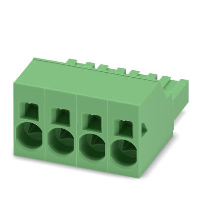 Phoenix Contact, 10.16mm Pitch, 16, SPC 16/ 4-ST-10, 4 Way, , Pluggable Terminal Block, Header, Push-In, Push In Spring [1711284]; 286-0857