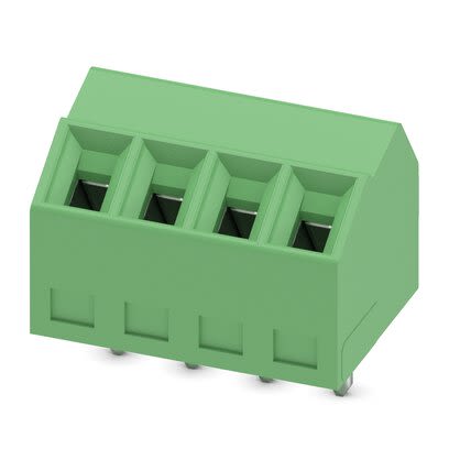 Phoenix Contact 5, SMKDS 1/ 4-3 Series PCB Terminal Block, 4-Contact, 3.5mm Pitch, Solder Mount, 1-Row, Screw [1751112]; 286-0869