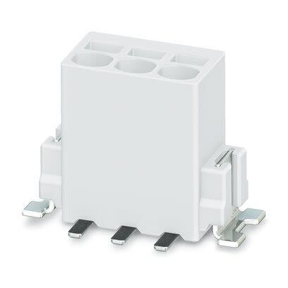 Phoenix Contact 5-V SMD WH R44, 5/ 4-2, PTSM 0 Series PCB Terminal Block, 4-Contact, 2.5mm Pitch, Solder Mount, 1-Row, [1814728]; 286-0894