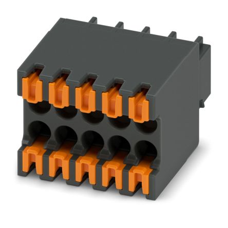 Phoenix Contact, 2.54mm Pitch, 10 Way, Pluggable Terminal Block, PCB, Plug In Termination, 1844604 [1844604]; 286-0935