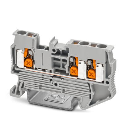 Phoenix Contact 1343117 5-TWIN, XT 2 Series Grey, 2.5mm², 3-Level, Push-X Termination [1343117]; 286-1005
