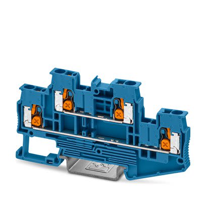 Phoenix Contact 5 BU, XTTB 2 Series Blue, 2.5mm², 2-Level, Push-X Termination [1453899]; 286-1031