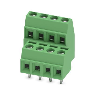 Phoenix Contact MKKDS Series PCB Terminal Block, 8-Contact, 3.81mm Pitch, Through Hole Mount, 2-Row, Screw Termination [1708042]; 286-1040