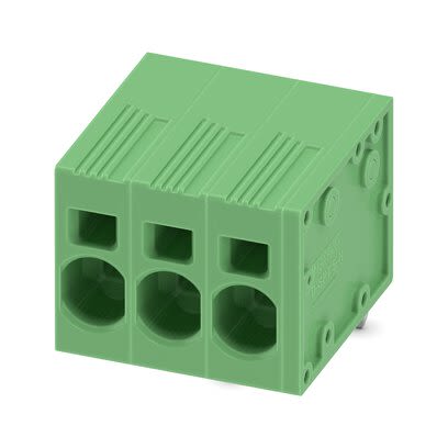 Phoenix Contact 5-ZB, SPT 5/ 3-H-7 Series PCB Terminal Block, 3-Contact, 7.5mm Pitch, Solder Mount, 1-Row, Push In [1719202]; 286-1042