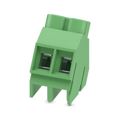 Phoenix Contact 5-ZB, SPT 5/ 4-H-7 Series PCB Terminal Block, 2-Contact, 6.35mm Pitch, Solder Mount, 1-Row, Screw [1720033]; 286-1045