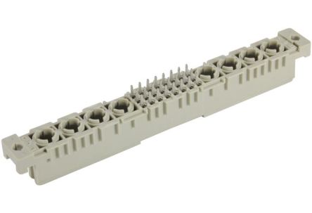 HARTING DIN 41612 Series Straight Through Hole PCB Header, 24 Contact(s), 2.54 mm Pitch, 3 Row(s), Shrouded [09032246804]; 286-2761