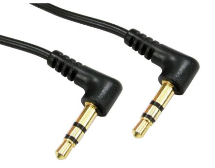 RS PRO Male 3.5mm Stereo Jack to Male 3.5mm Stereo Jack Aux Cable, Black, 3m [0]; 286-2852