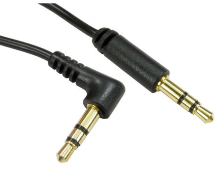 RS PRO Male 3.5mm Stereo Jack to Male 3.5mm Stereo Jack Aux Cable, Black, 5m [0]; 286-2867