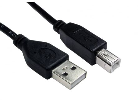 RS PRO USB 2.0, Male USB A to Male USB B, 480Mbps, 5m [0]; 286-2920