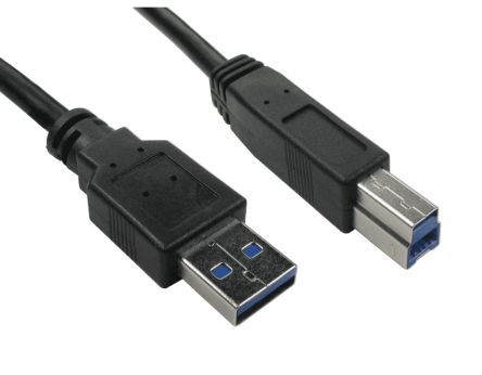 RS PRO USB 3.2, Male USB A to Male USB B, 5Gbps, 5m [0]; 286-2923