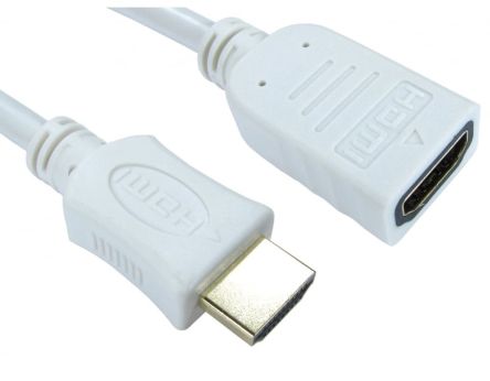 RS PRO V2.0, 5m Male HDMI to Female HDMI High Speed 4K [0]; 286-2958