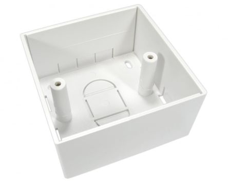 RS PRO White ABS Back Box,  Surface Mount, 1 Gangs, 86 x 86 x 45mm [0]; 286-2973