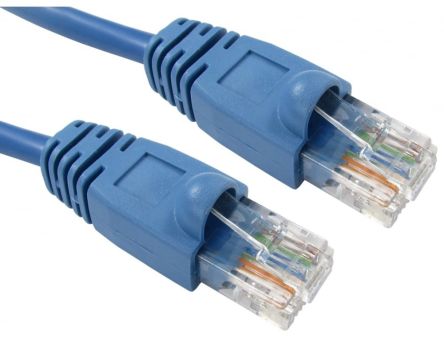 RS PRO, 500mm Cat5e, Blue RJ45 to Male RJ45 Male, UTP Unshielded, Terminated PVC Sheath [0]; 286-2982