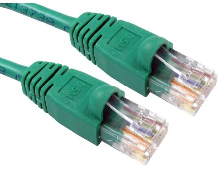 RS PRO, 2m Cat5e, Green RJ45 to Male RJ45 Male, UTP Unshielded, Terminated PVC Sheath [0]; 286-2995