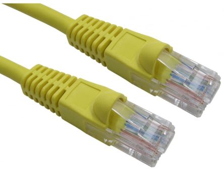 RS PRO, 0.5m Cat5e, Yellow RJ45 to Male RJ45 Male, UTP Unshielded, Terminated LSZH Sheath [0]; 286-3026