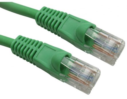 RS PRO, 20m Cat5e, Green RJ45 to Male RJ45 Male, UTP Unshielded, Terminated LSZH Sheath [0]; 286-3065
